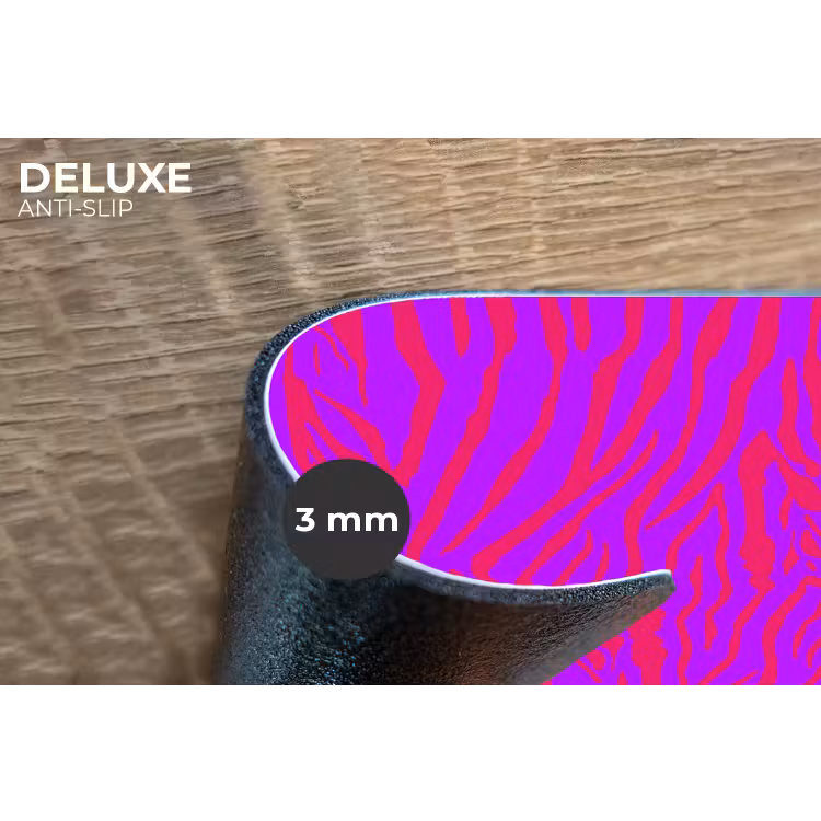Zebra - Neon - Roze - Paars Placemat vinyl groot 368 -closeup