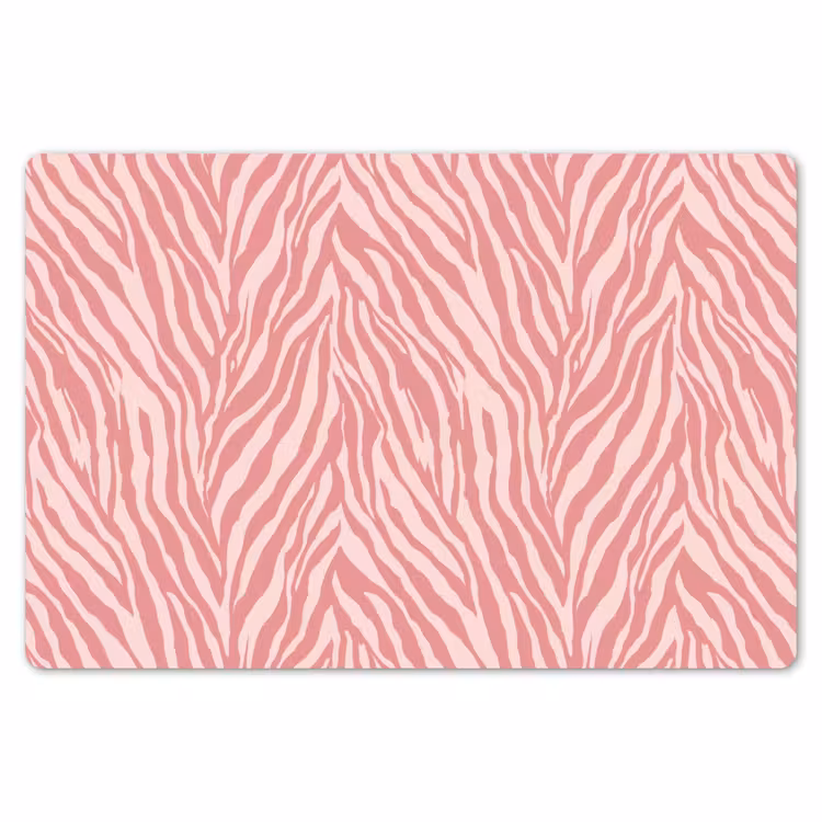 Zebra - Print - Roze Placemat vinyl groot 368 -zzsfeer1_Kitchenyeah-website