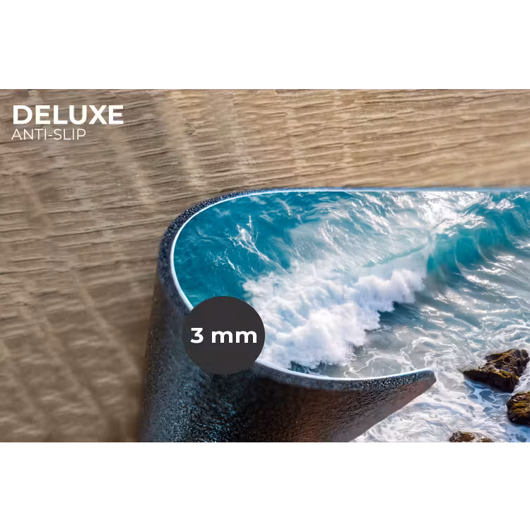 Zee - Golf - Strand - Natuur - Blauw Placemat vinyl groot -closeup