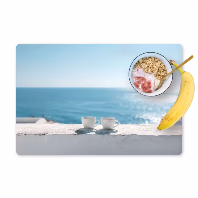 Zee - Koffiekopjes - Zomers Placemat vinyl groot -zzzproduct_Kitchenyeah-website