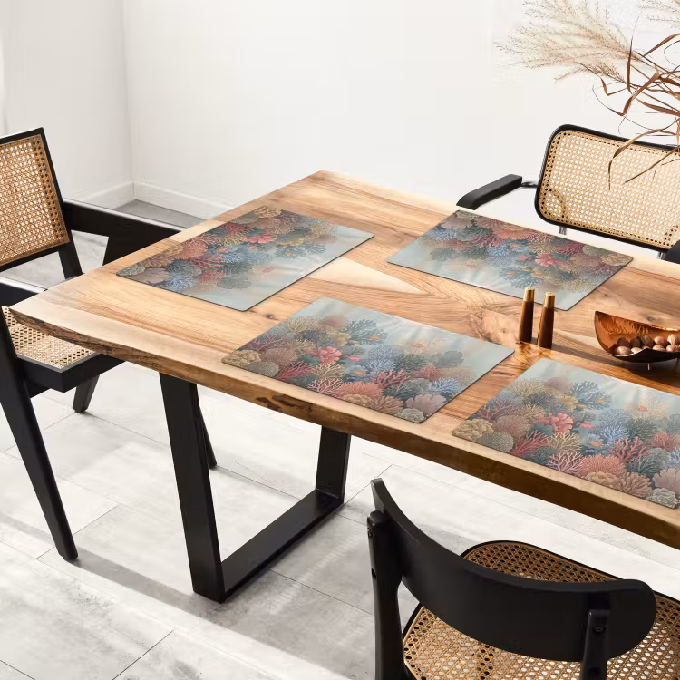 Zee - Koraal - Vis - Natuur - Kleurrijk Placemat vinyl groot -zzsfeer4_Kitchenyeah-website