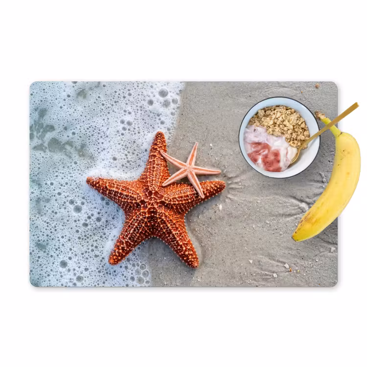 Zeester - Strand - Zee Placemat vinyl groot -zzzproduct_Kitchenyeah-website