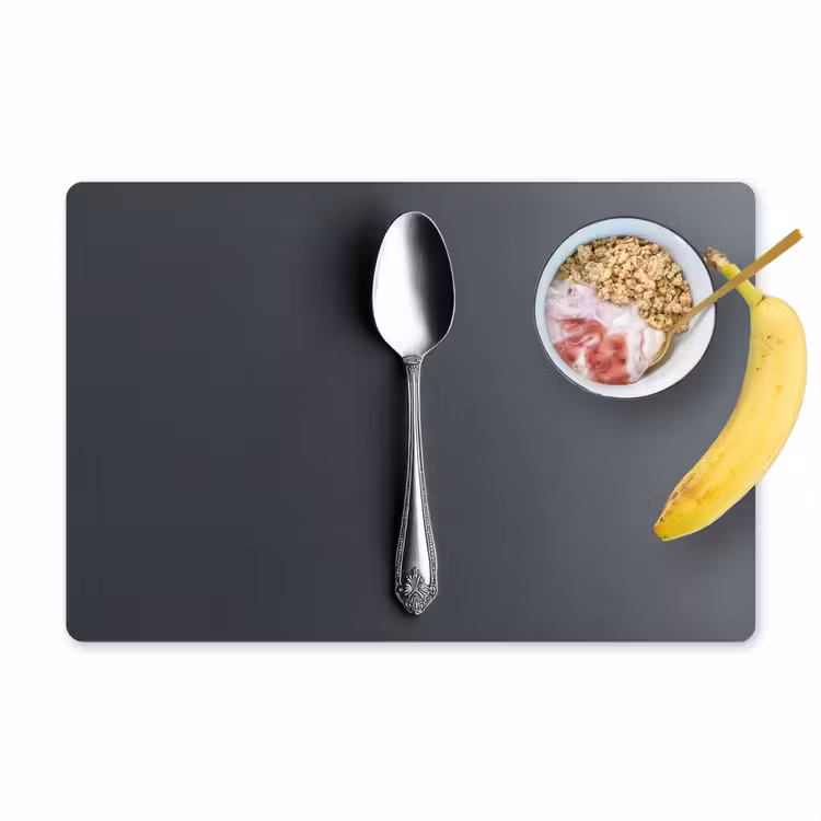 Zilver - Metaal - Lepel Placemat vinyl groot -zzzproduct_Kitchenyeah-website