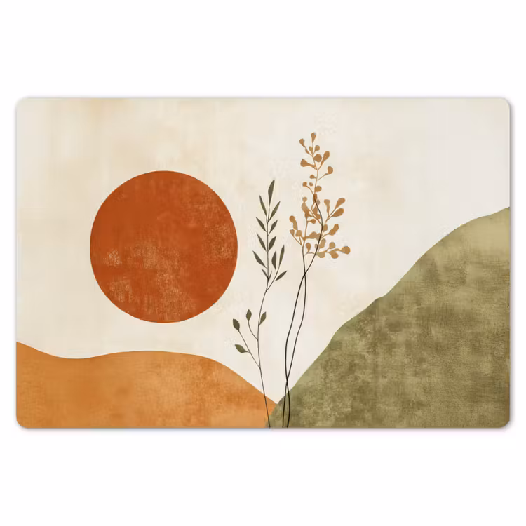 Zon - Abstract - Takken - Oranje Placemat vinyl groot -zzsfeer1_Kitchenyeah-website