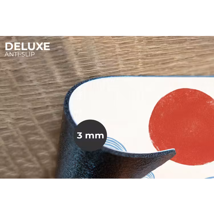 Zon - Golven - Oceaan - Abstract - Rood Placemat vinyl groot -closeup