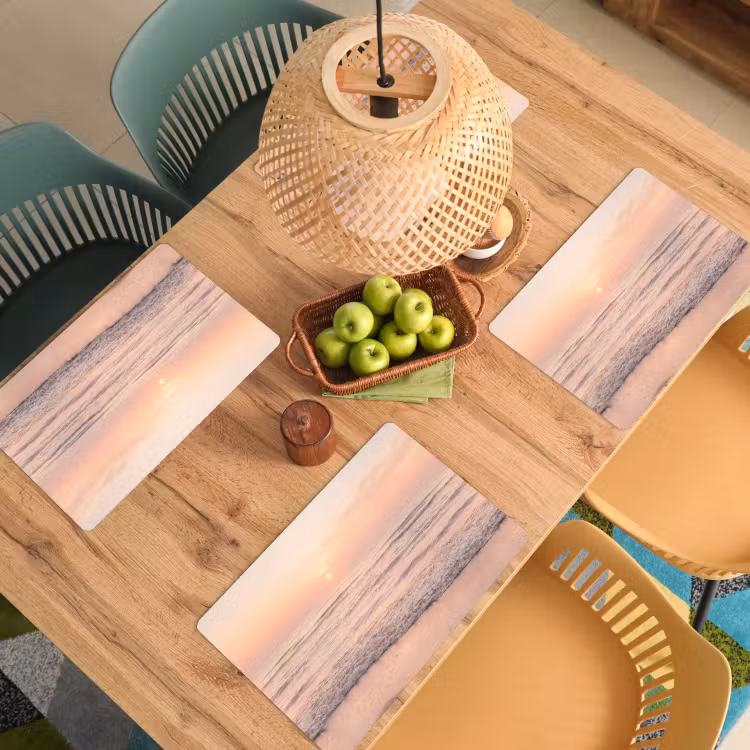 Zon - Strand - Roze Placemat vinyl groot -zzsfeer5_Kitchenyeah-website