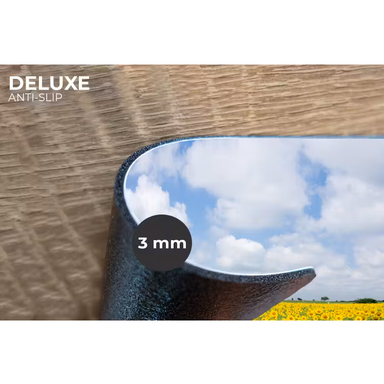 Zonnebloemen - Bloemen - Wolken - Natuur - Geel - Landschap Placemat vinyl groot -closeup