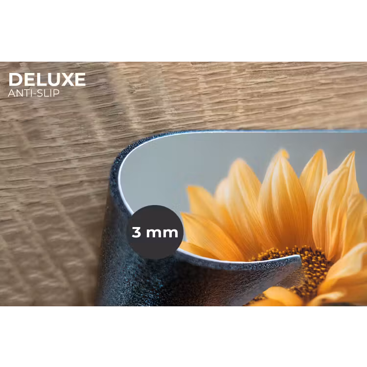 Zonnebloemen - Geel - Wazig Placemat vinyl groot -closeup