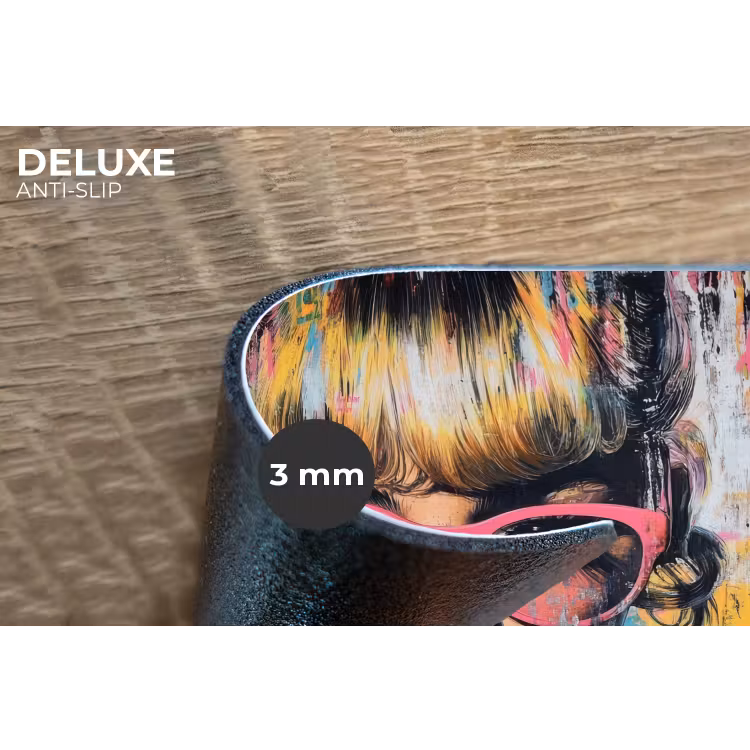 Zonnebril - Vrouw - Kleurrijk - Verfspetters Placemat vinyl groot -closeup