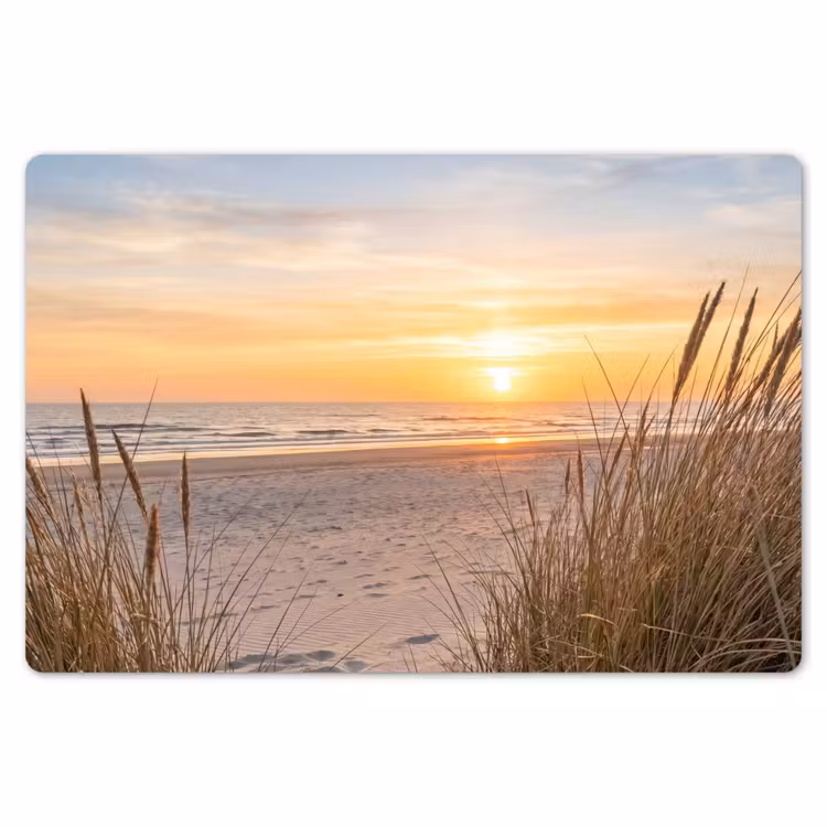 Zonsondergang - Duinen - Zee Placemat vinyl groot -zzsfeer1_Kitchenyeah-website