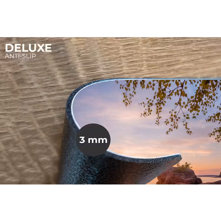 Zonsondergang - Kust - Water - Natuur - Oranje Placemat vinyl groot -closeup