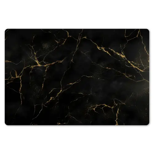 Zwart marmer - Gouden aders - Klassiek Placemat vinyl groot -zzsfeer1_Kitchenyeah-website