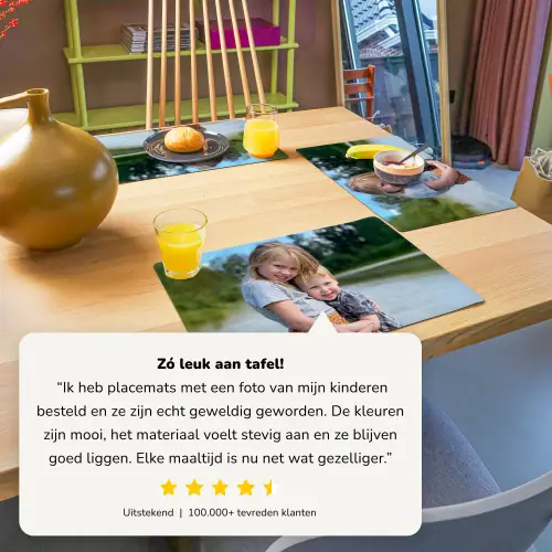 placemat met foto hondenfoto op placemat