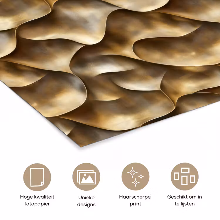 Abstract - Antiek - Goud poster papier klein 62 -closeup_NL