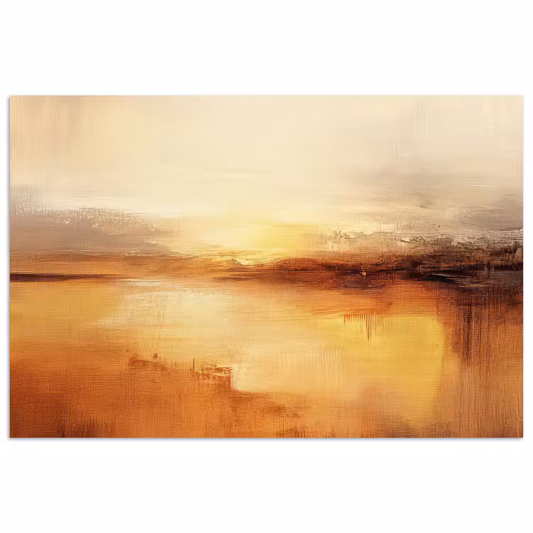 Abstract - Bruin - Modern - Herfst kleuren poster papier klein -3d