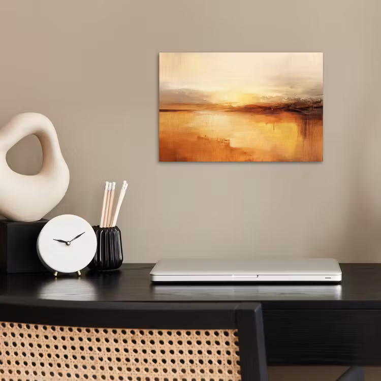 Abstract - Bruin - Modern - Herfst kleuren poster papier klein -sfeer1