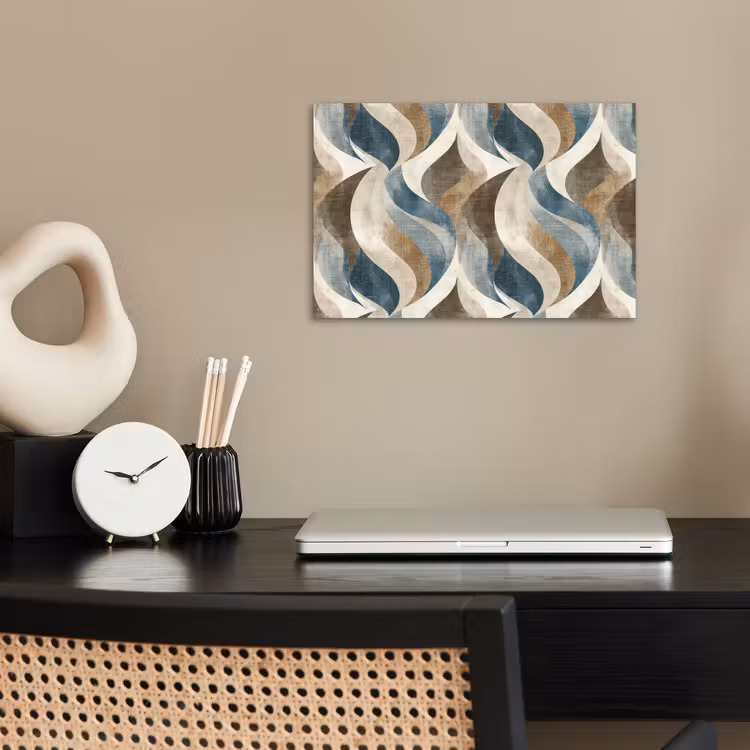 Abstract - Golven - Kleurrijk poster papier klein 62 -sfeer1