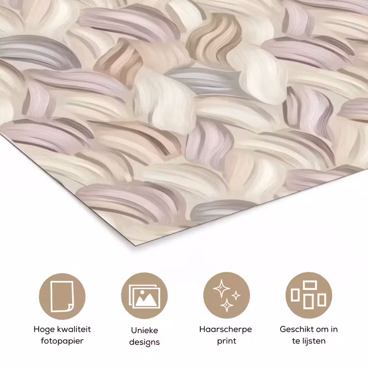 Abstract - Golvend - Pastel poster papier klein 62 -closeup_NL