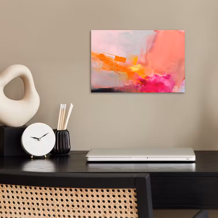 Abstract - Kleurrijk - Modern - Roze poster papier klein -sfeer1