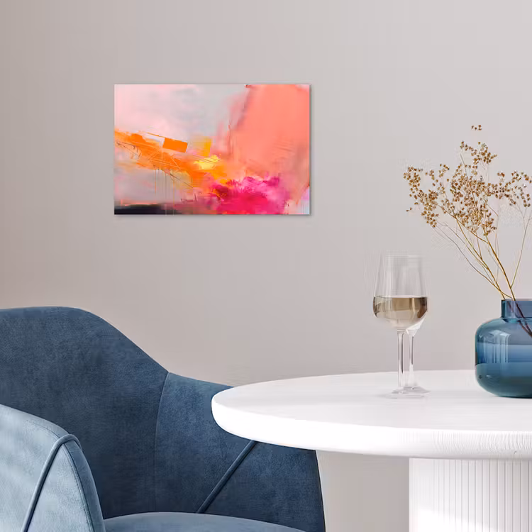 Abstract - Kleurrijk - Modern - Roze poster papier klein -sfeer3