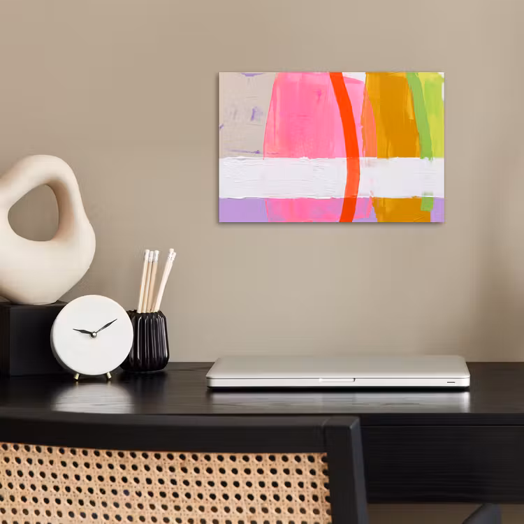 Abstract - Kleurrijk - Vormen - Modern - Kunst poster papier klein -sfeer1