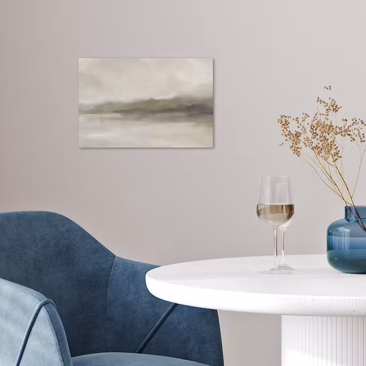 Abstract - Landschap - Nevel - Modern - Grijs poster papier klein -sfeer3