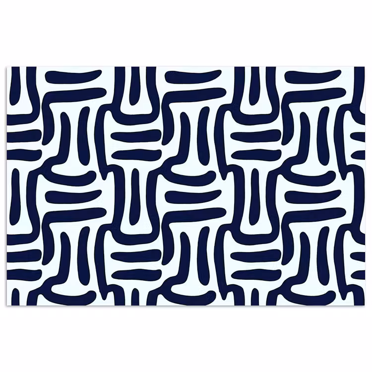 Abstract - Modern - Blauw poster papier klein 62 -3d