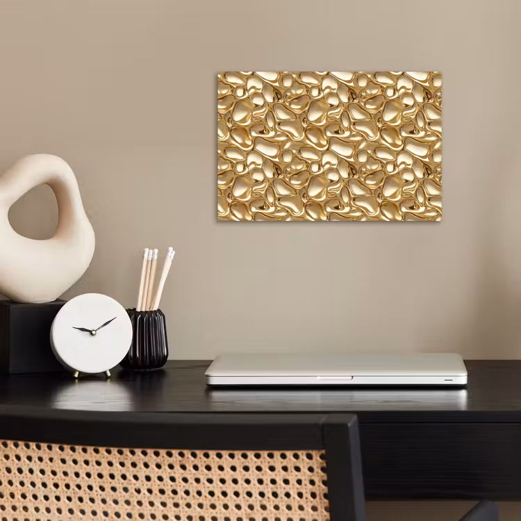 Abstract - Modern - Goud poster papier klein 62 -sfeer1