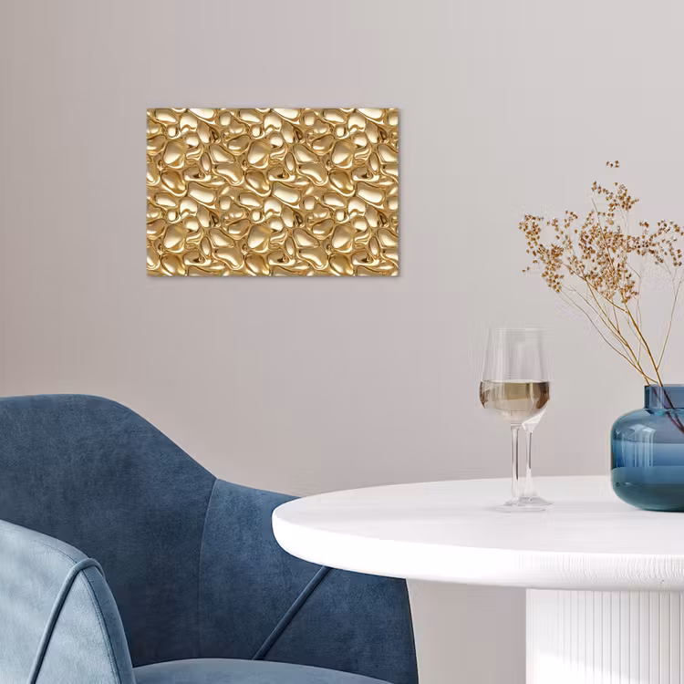 Abstract - Modern - Goud poster papier klein 62 -sfeer3