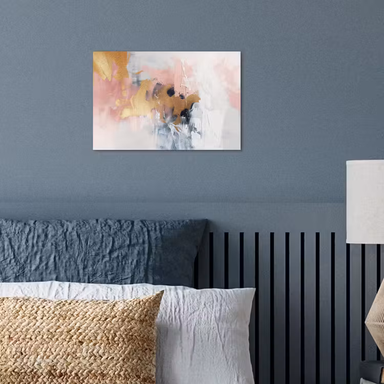 Abstract - Pastel kleuren - Goud - Modern - Aesthetic poster papier klein -sfeer2