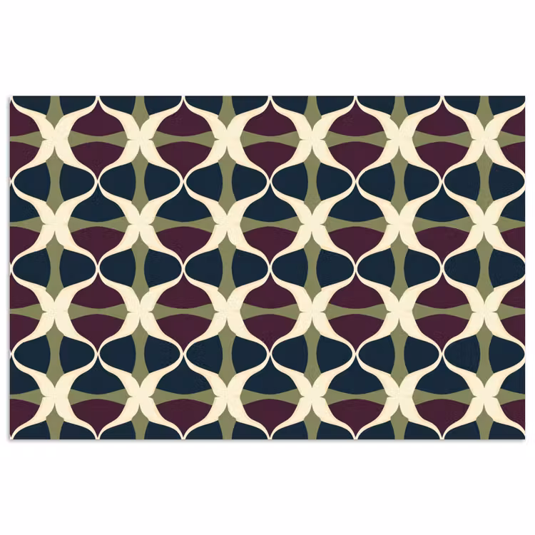 Abstract - Retro - Kleurrijk poster papier klein 62 -3d