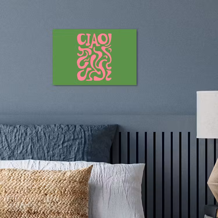 Abstract - Roze - Ciao - Vormen poster papier klein -sfeer2