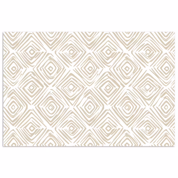 Abstract - Ruit - Beige poster papier klein 62 -3d