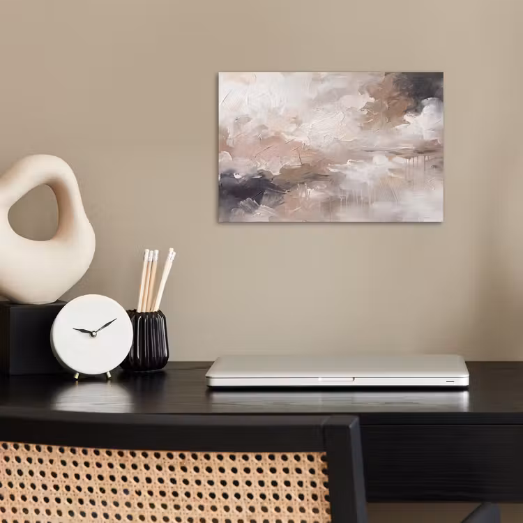 Abstract - Textuur - Kunst - Modern - Beige poster papier klein -sfeer1