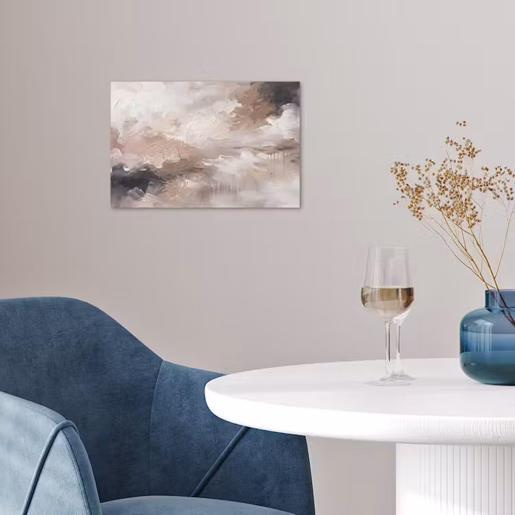Abstract - Textuur - Kunst - Modern - Beige poster papier klein -sfeer3