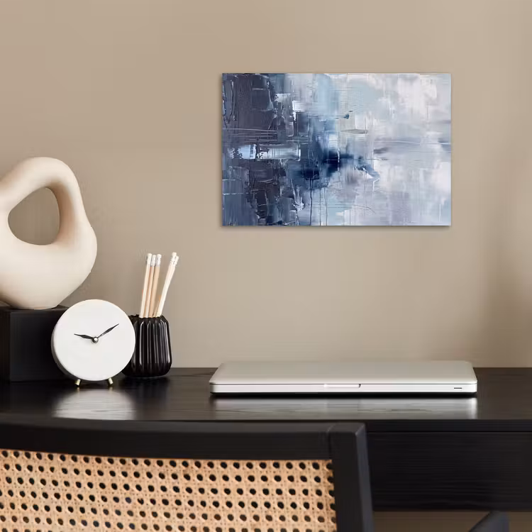 Abstract - Textuur - Kunst - Modern - Blauw poster papier klein -sfeer1