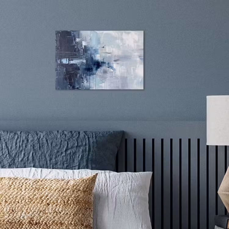 Abstract - Textuur - Kunst - Modern - Blauw poster papier klein -sfeer2