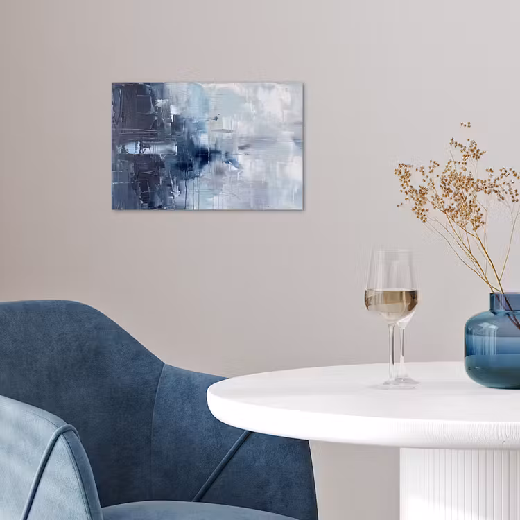 Abstract - Textuur - Kunst - Modern - Blauw poster papier klein -sfeer3