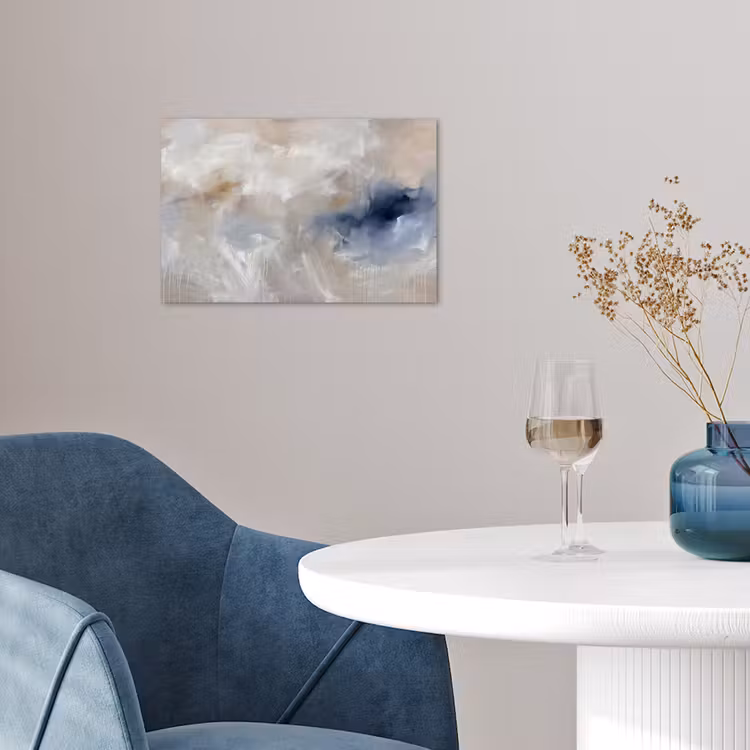Abstract - Wolken - Sfeer - Modern - Beige poster papier klein -sfeer3