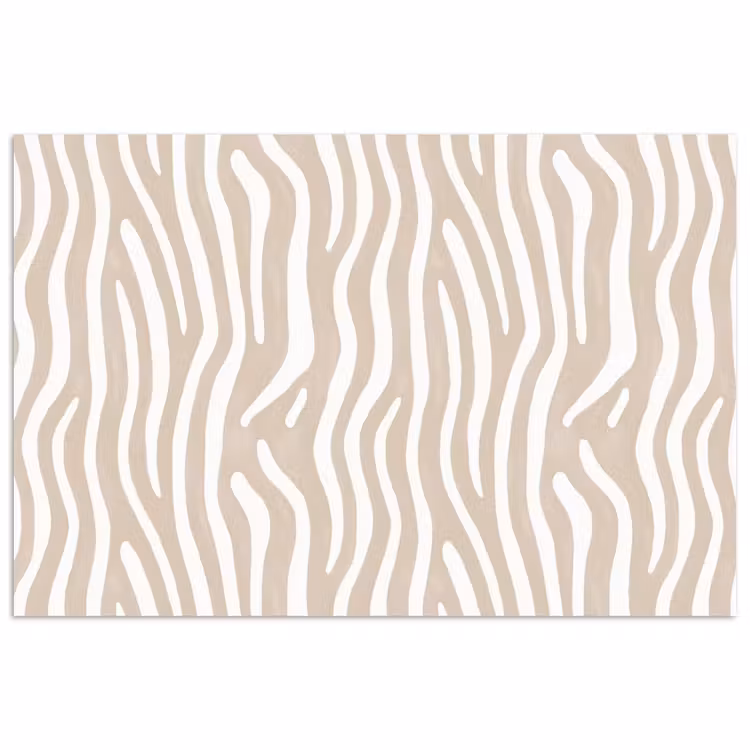 Abstract - Zebra - Beige poster papier klein 62 -3d