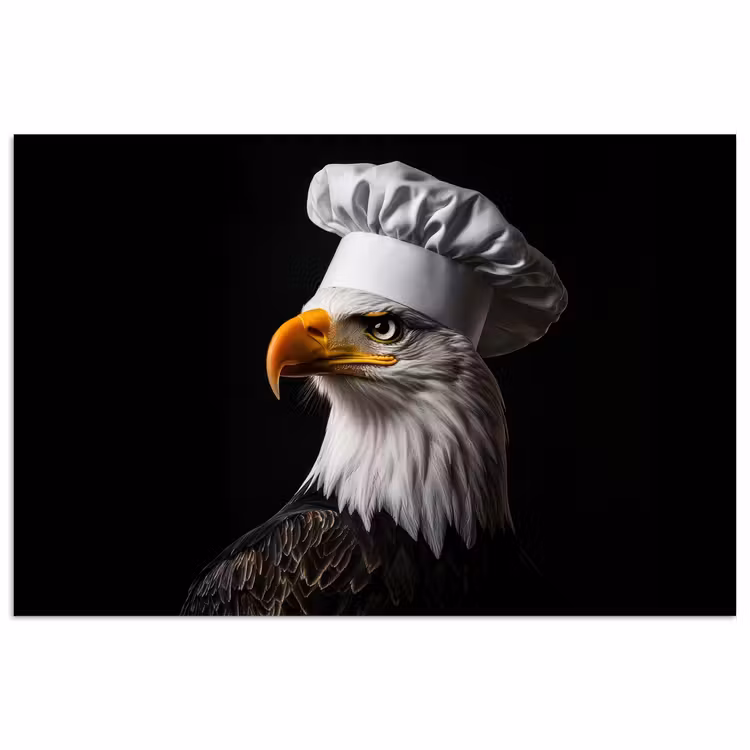 Arend -Amerika - Koksmuts - Vogel - Stoer poster papier klein -3d