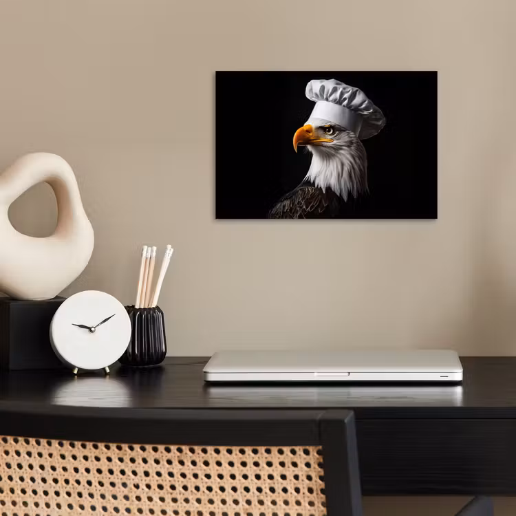 Arend -Amerika - Koksmuts - Vogel - Stoer poster papier klein -sfeer1