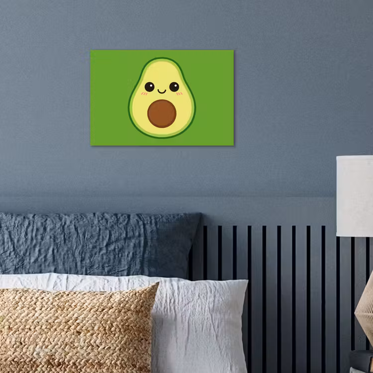 Avocado - Groen - Speels poster papier klein -sfeer2