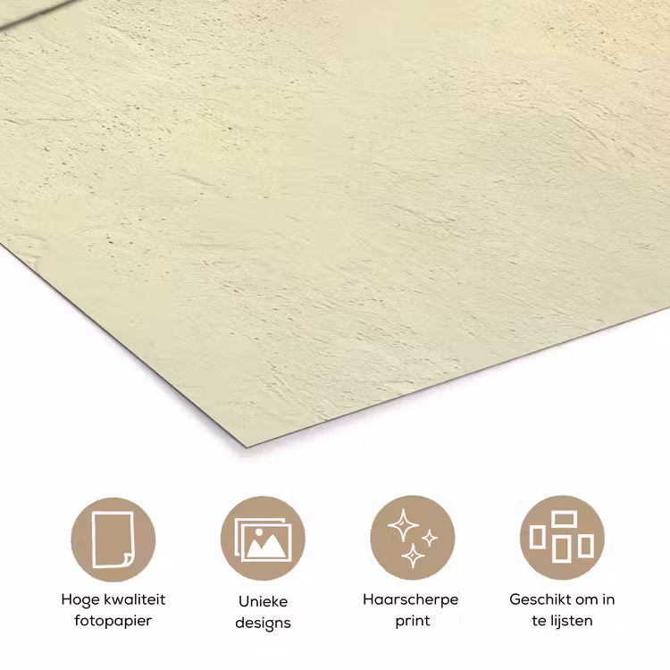 Badpak - Schaduw - Muur - Zomer - Minimalistisch poster papier klein -closeup_NL