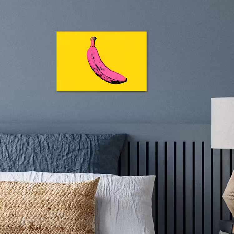 Banaan - Grafisch - Geel poster papier klein -sfeer2