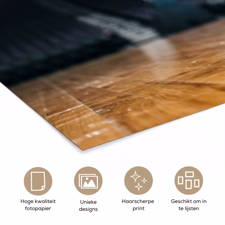 Basketbal - Arena - Sport poster papier klein -closeup_NL