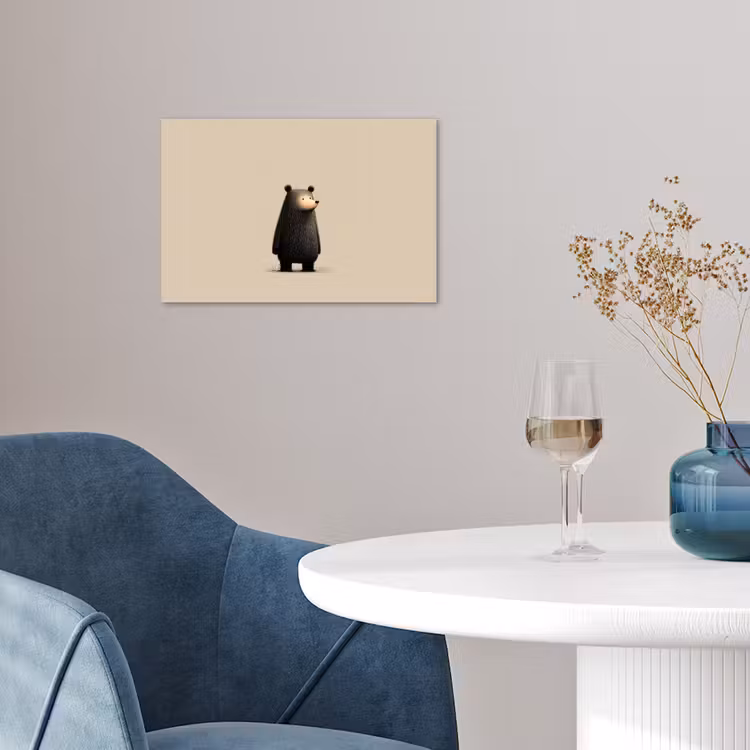 Beer - Donkerbruin - Minimalistisch poster papier klein -sfeer3