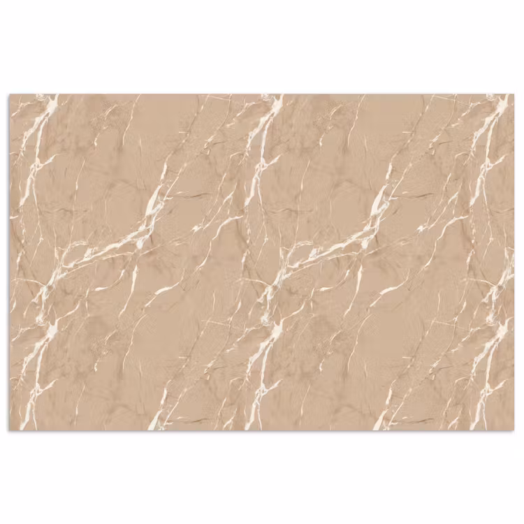 Beige - Marmer - Organisch - Wit poster papier klein 62 -3d