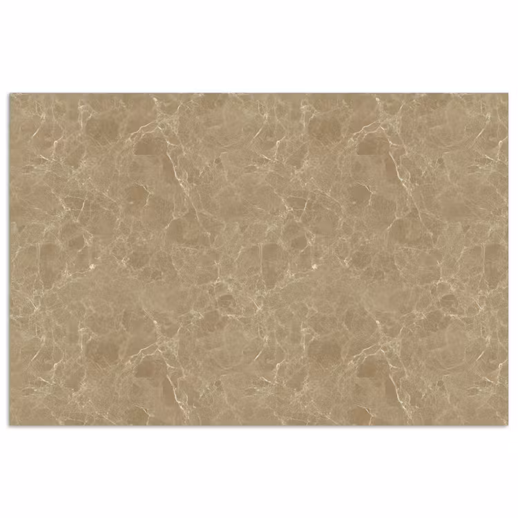 Beige - Marmer - Witte aders poster papier klein 62 -3d