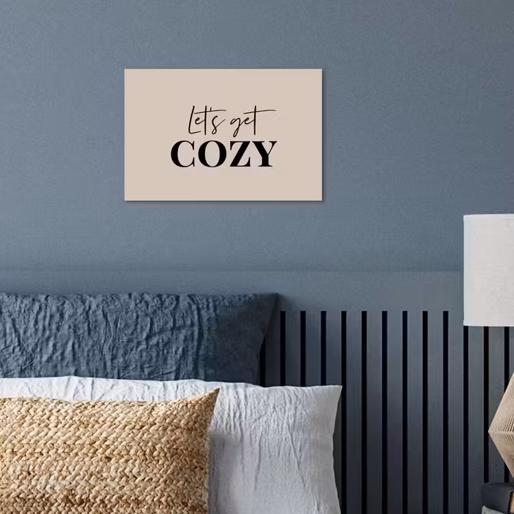 Beige - Winter - Quote - Cozy poster papier klein -sfeer2